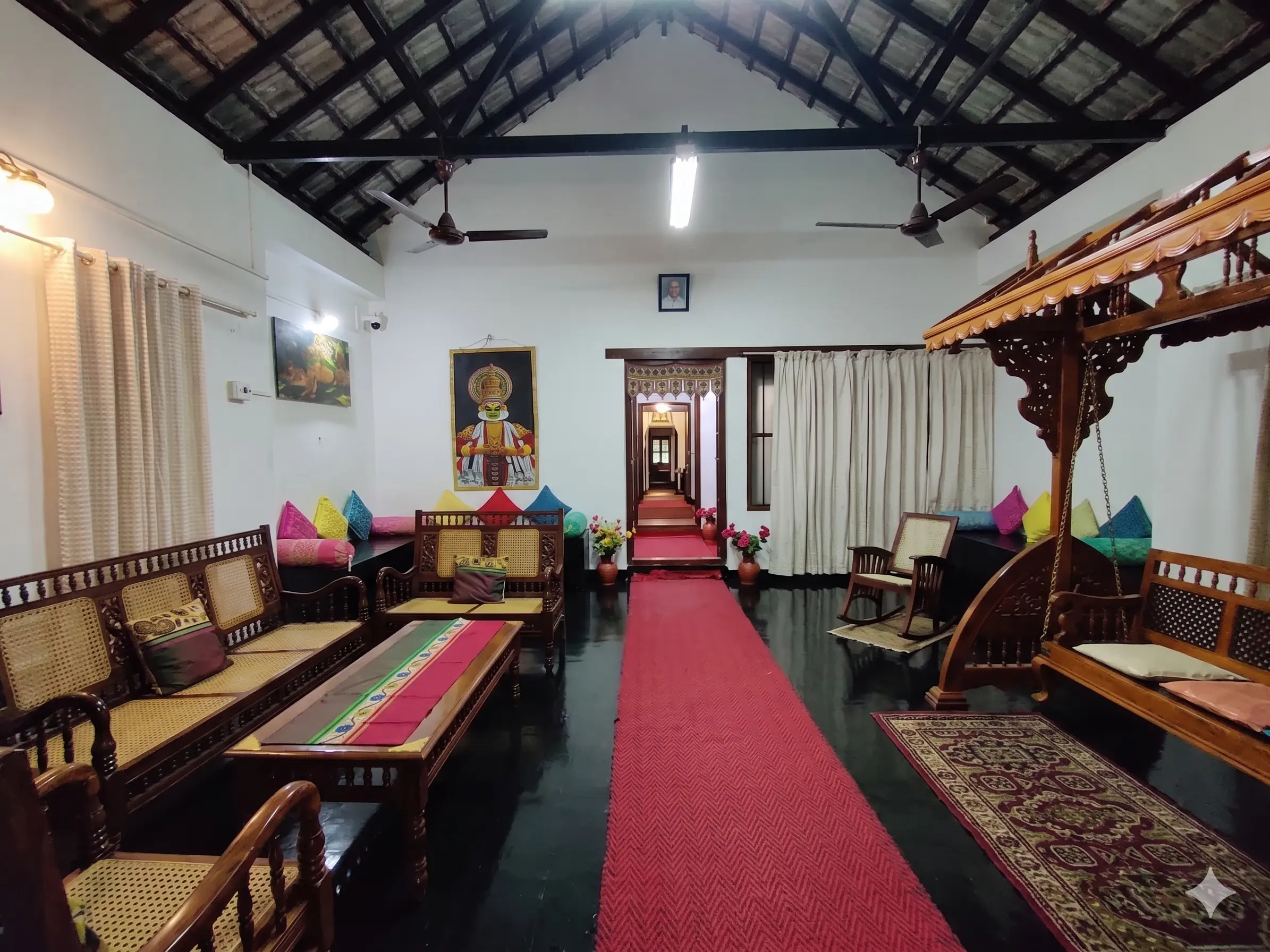 Inside view of a traditional hermitage